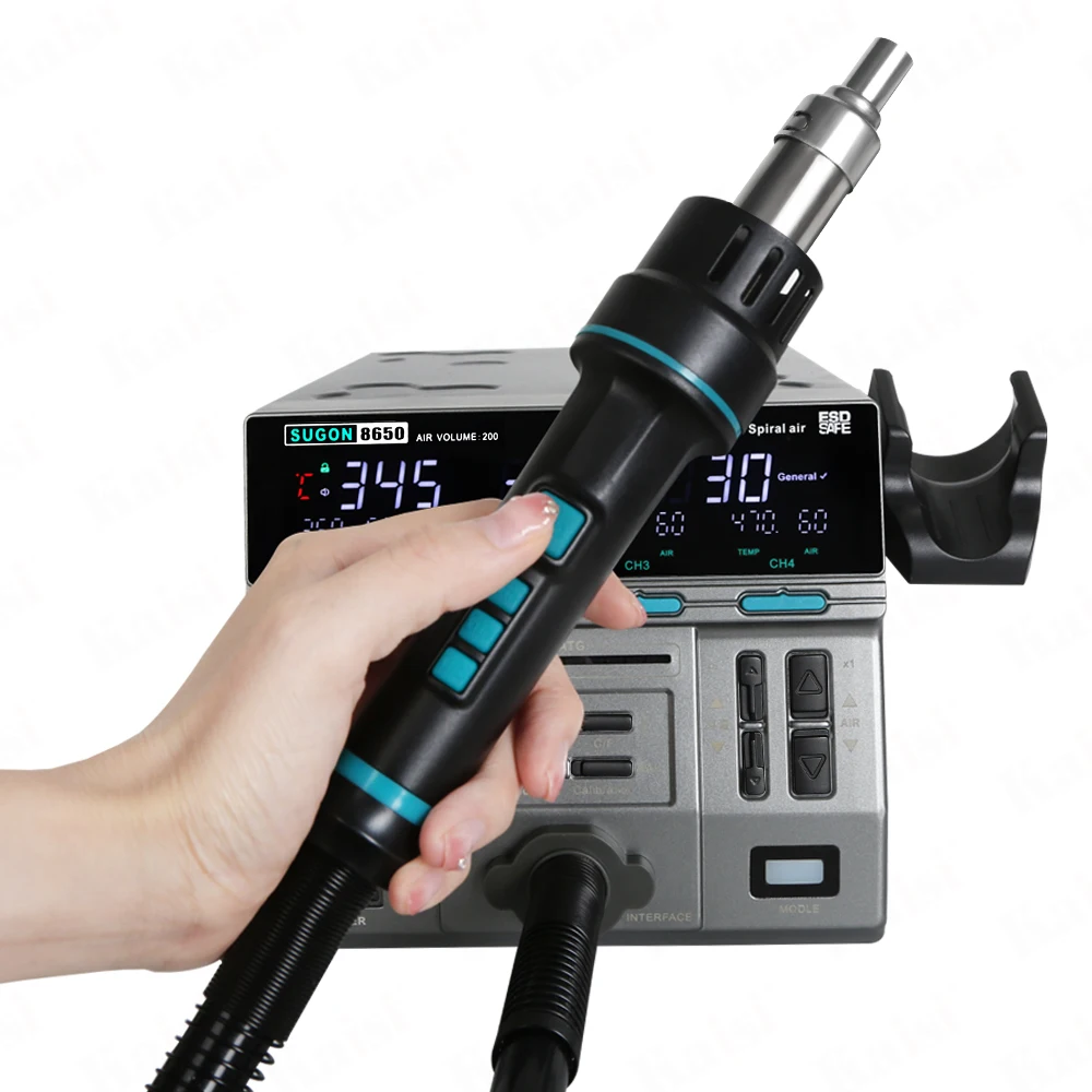 Hot Air Rework Station - SUGON 8650 Isı Tabancası, IC, CP,