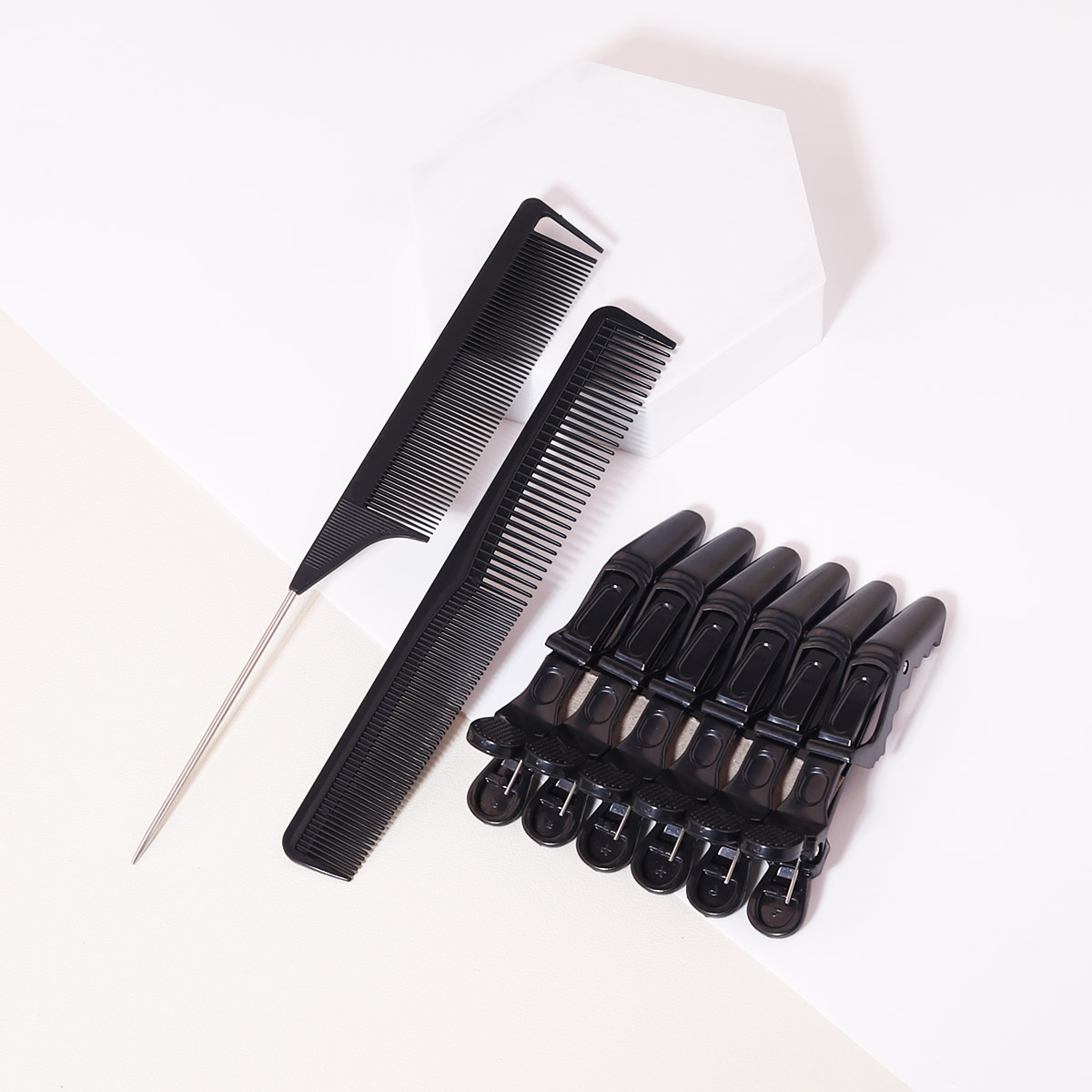 Crocodile Clip Set - 8'li Saç Tarağı Seti - Saç