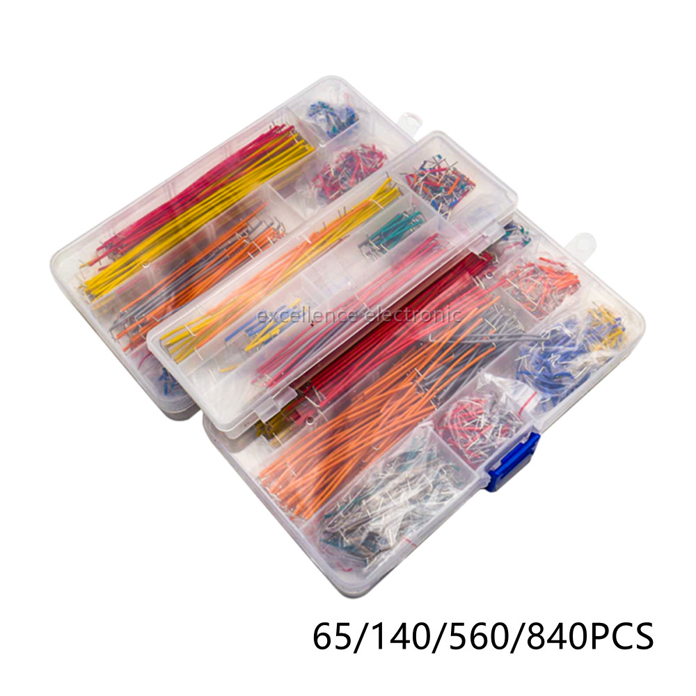 Diy Electronics Breadboard - 65/140/560/840 adet/kutu Lehimsiz Breadboard Jumper Telleri
