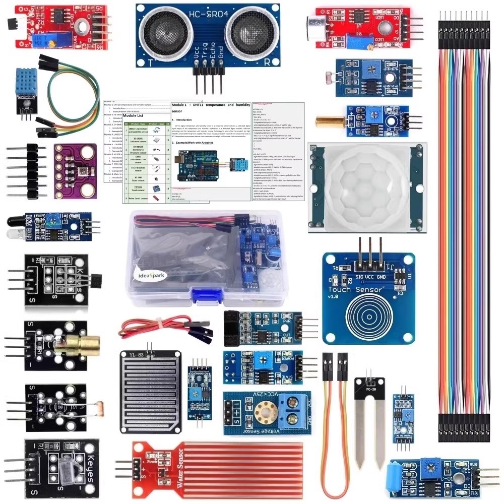 Arduino Uno Starter Kit - Robot öğrenme için 22 in 1