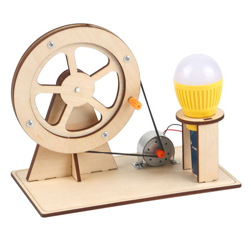 Diy Electronics Kids - Ahşap El Jeneratörü Çocuklar Bilim Oyuncak