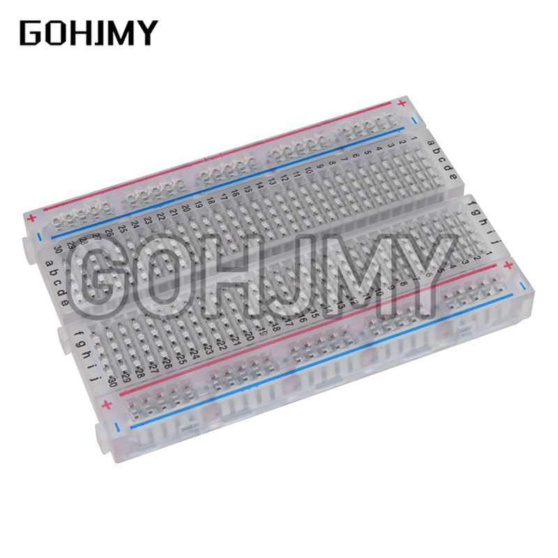 Diy Electronics Breadboard - 10 adet şeffaf mini ekmek tahtası