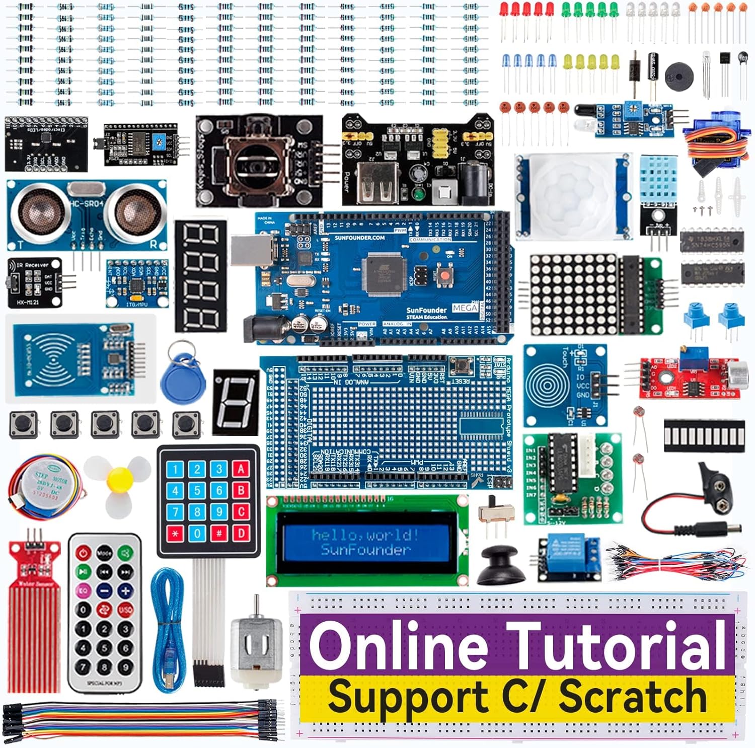 Arduino Uno Starter Kit - SunFounder Projesi Arduino Mega 2560 R3