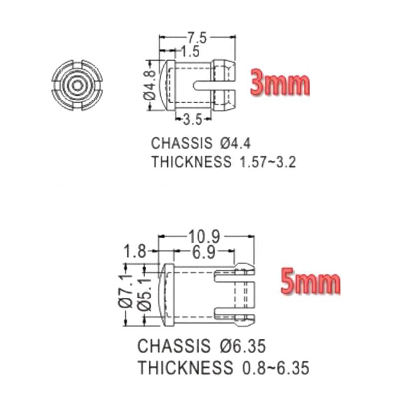 20 adet LED Abajur 3 MM 5 MM D - Diy Electronics For Sale incelemesi ve fiyatı