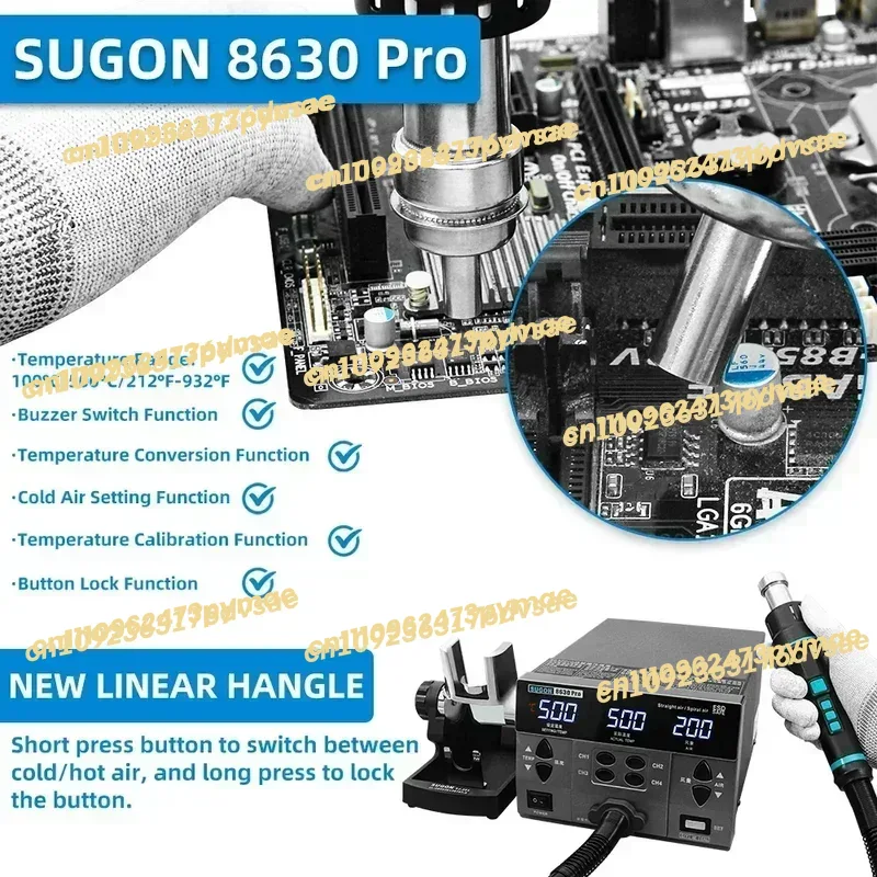 2025 2024 SUGON 8630Pro 1300W  - Hot Air Rework Station incelemesi ve fiyatı