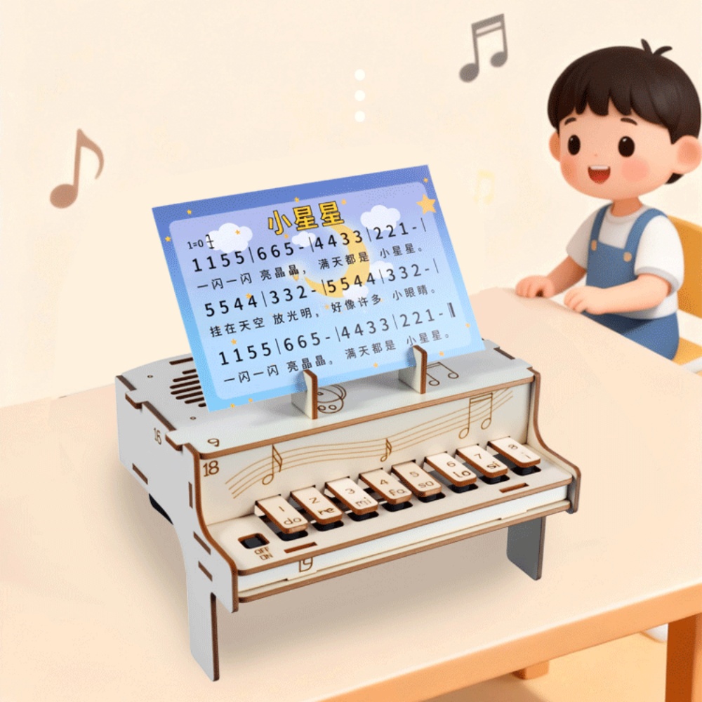 DIY Ahşap Elektronik Piyano Mo - Diy Electronics Kids incelemesi ve fiyatı