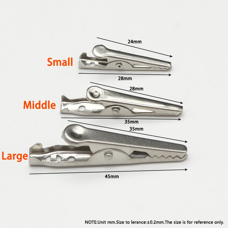 28 35 45mm Metal Timsah Klip G - Crocodile Clip Set incelemesi ve fiyatı